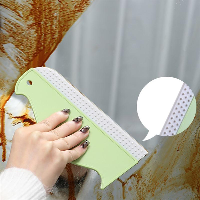 B97A-3Pcs Scratch Dual-Use Glass Wiper Household Double-Sided Cleaning Window Wipe The Tiles Wall Two-In-One Cleaning Brush