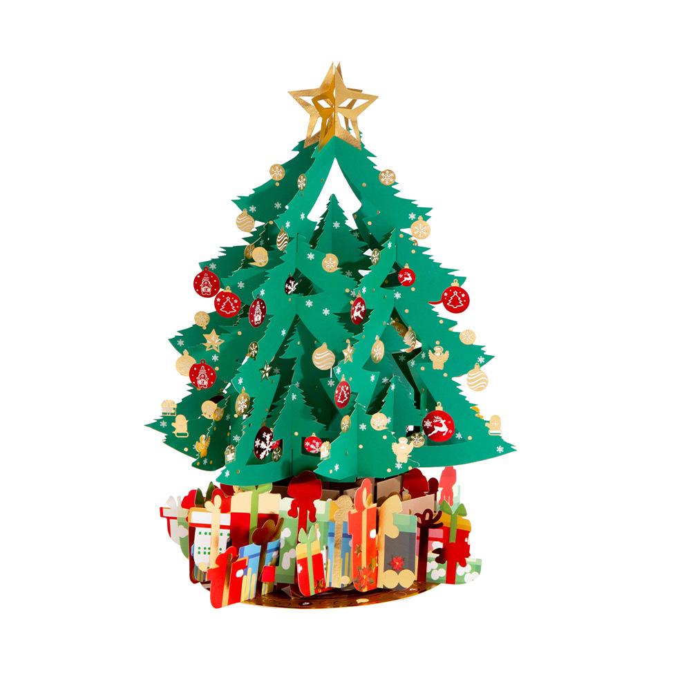 New Year'S Greeting Card 3D Three-Dimensional Table Card Valentine'S Day Blessing Gift Children'S Greeting Card