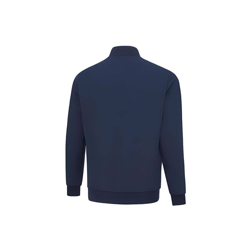 Lining Training Series Solid Color Stand Collar Sports Jacket Men Jacket Outer-Space-Blue AJDT701-1