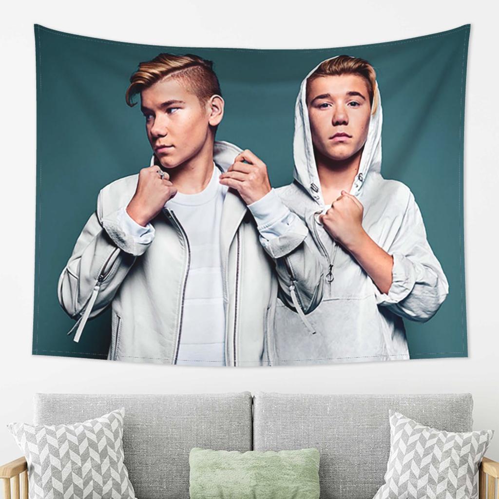 Marcus And Martinus Sweden Norway Eurovision Tapestry Decor Art Aesthetic Tapestries for Bedroom Home Wall Cloth Wall Hanging