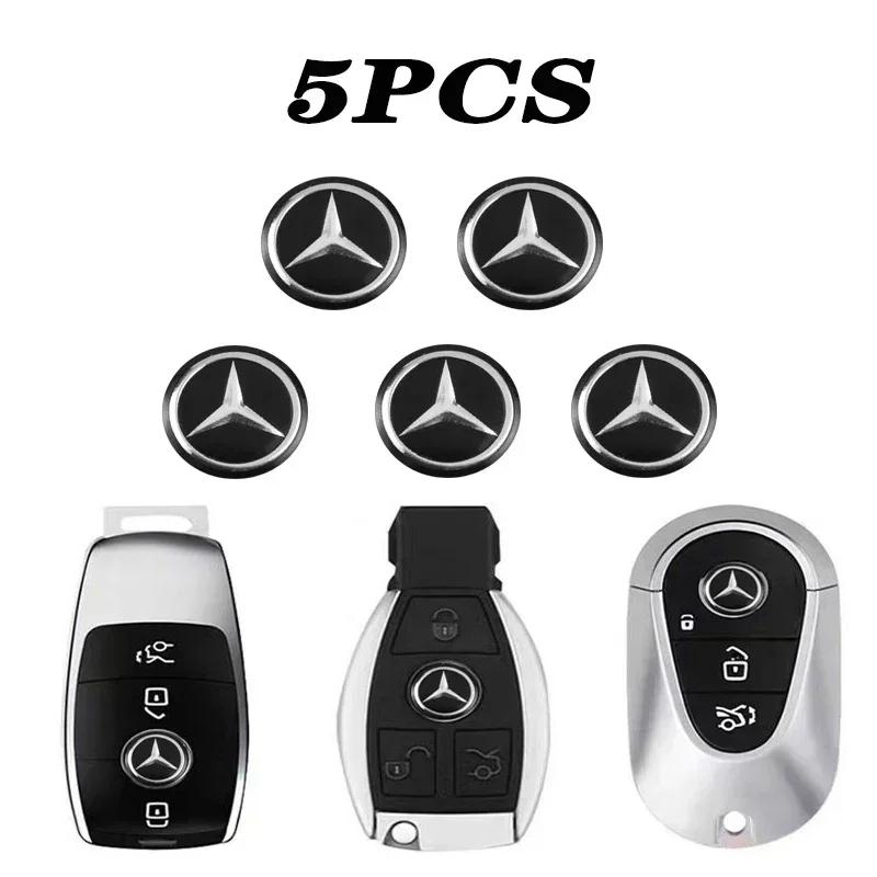 

New C200 E200 For Mercedes Benz 14MM Car Decorative Accessories Auto Key Decals Stickers For Mercedes Benz AMG W203 W206 W220 W