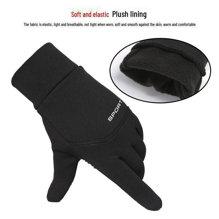 Luvas Unissex Impermeáveis com Tela Sensível ao Toque: Equipamento Quente e Antiderrapante para Ciclismo e Montanhismo para Outono/Inverno