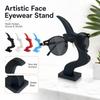3D Printed Eyeglasses Display Stand, Human Shaped Sunglasses Holder for Countertop, Eyewear