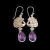 Amethyst Gemstone 925 Sterling Silver Jewelry Handmade Drop/Dangle Earrings2.20" EE-44-9