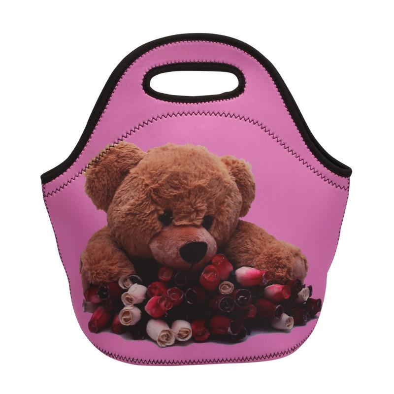 Neoprene Lunch Bag for Men Thickened Insulation Waterproof Women's Bento Bag Cooler Drinking Water Picnic Bag Portable Lunch Box