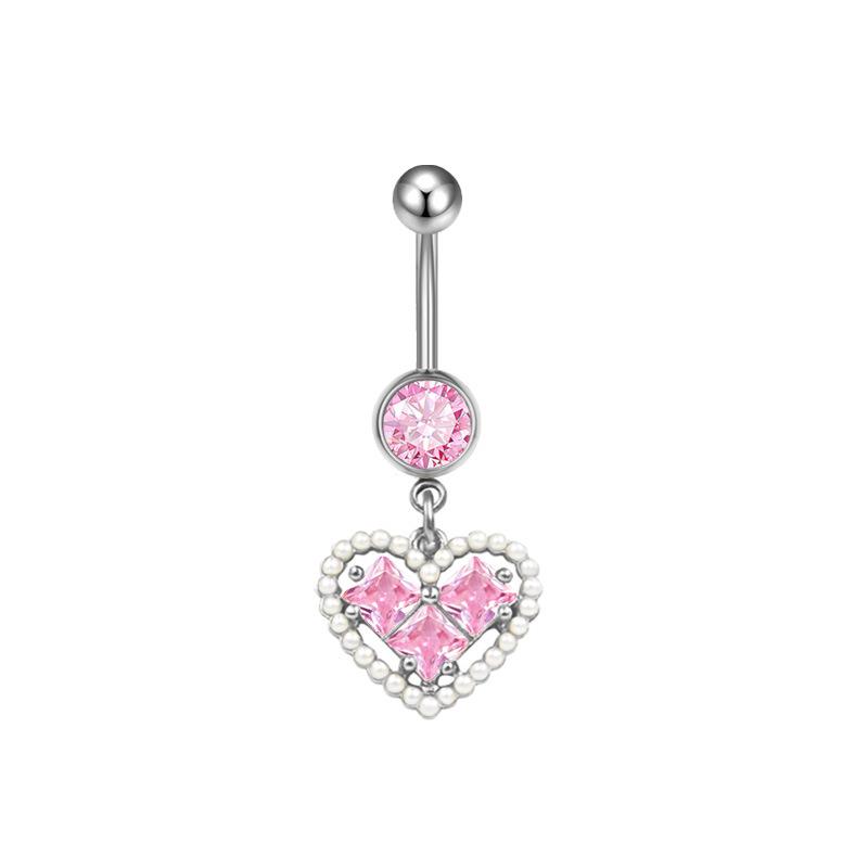 Gaibei Heart & Moon Fashion Navel Ring