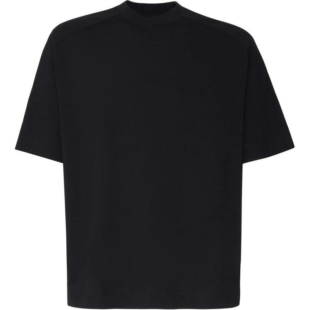 Emporio Armani Solid Logo Crew Neck Pullover Straight Fit Short Sleeve T-Shirt Men Tops Black 3D1T76-1JWZZ-0999