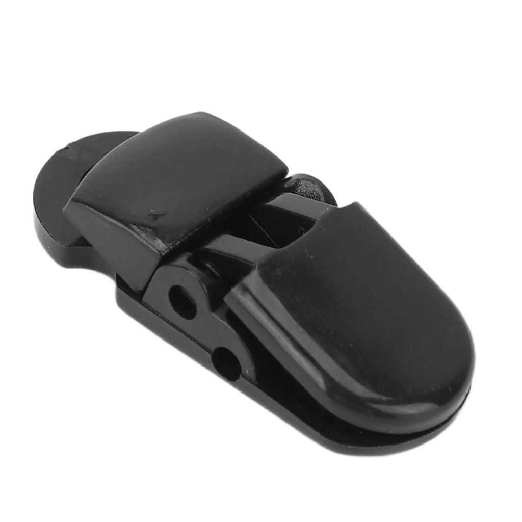 20Pcs Hearing Aid Lanyard Clip Good Fixation Multifunctional Odorless Black Hearing Aid Anti Lost Rope Clip for Home Office