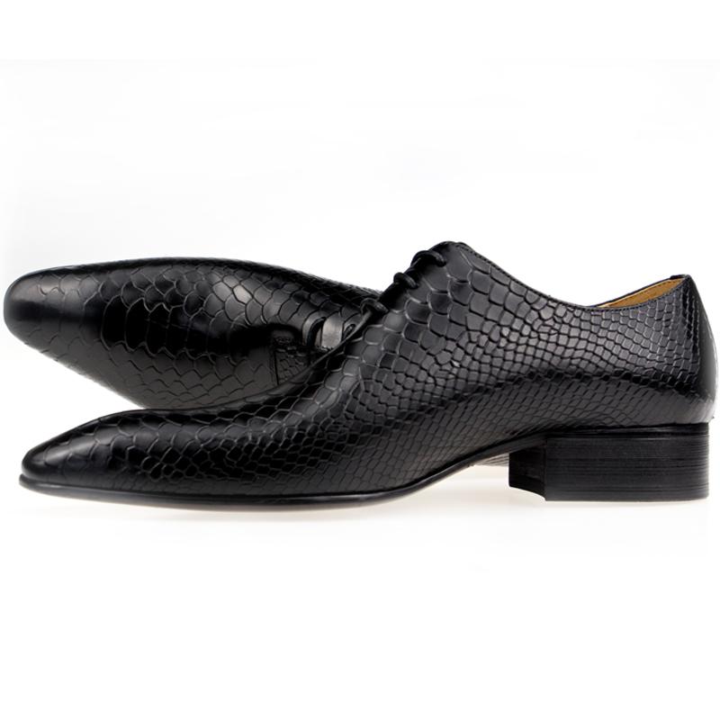 Fashion Men's Casual Dress Shoes Classic Oxfords Formal Modern Business Shoes Social Male Wedding Dress Sapato Loafer Serpentine Print