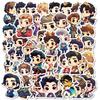 50 New Style Cute Hand-painted Boy Graffiti Stickers Decorative Skateboard Guitar Refrigerator Stickers Without Repeated Decoration