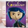 Anime Movie Coraline Shower Curtain - Water-Repellent And Leak-Resistant, Mold And Mildew Resistant For