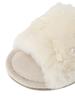 de Apparel Ribbon Pearl Fur Room Shoes for Ivory [Maison Fleur] Women,