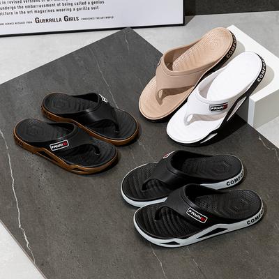 Pantoufles tendance pour hommes, tongs d'été antidérapantes pour l'extérieur, salle de bain, couple, loisirs, plage
