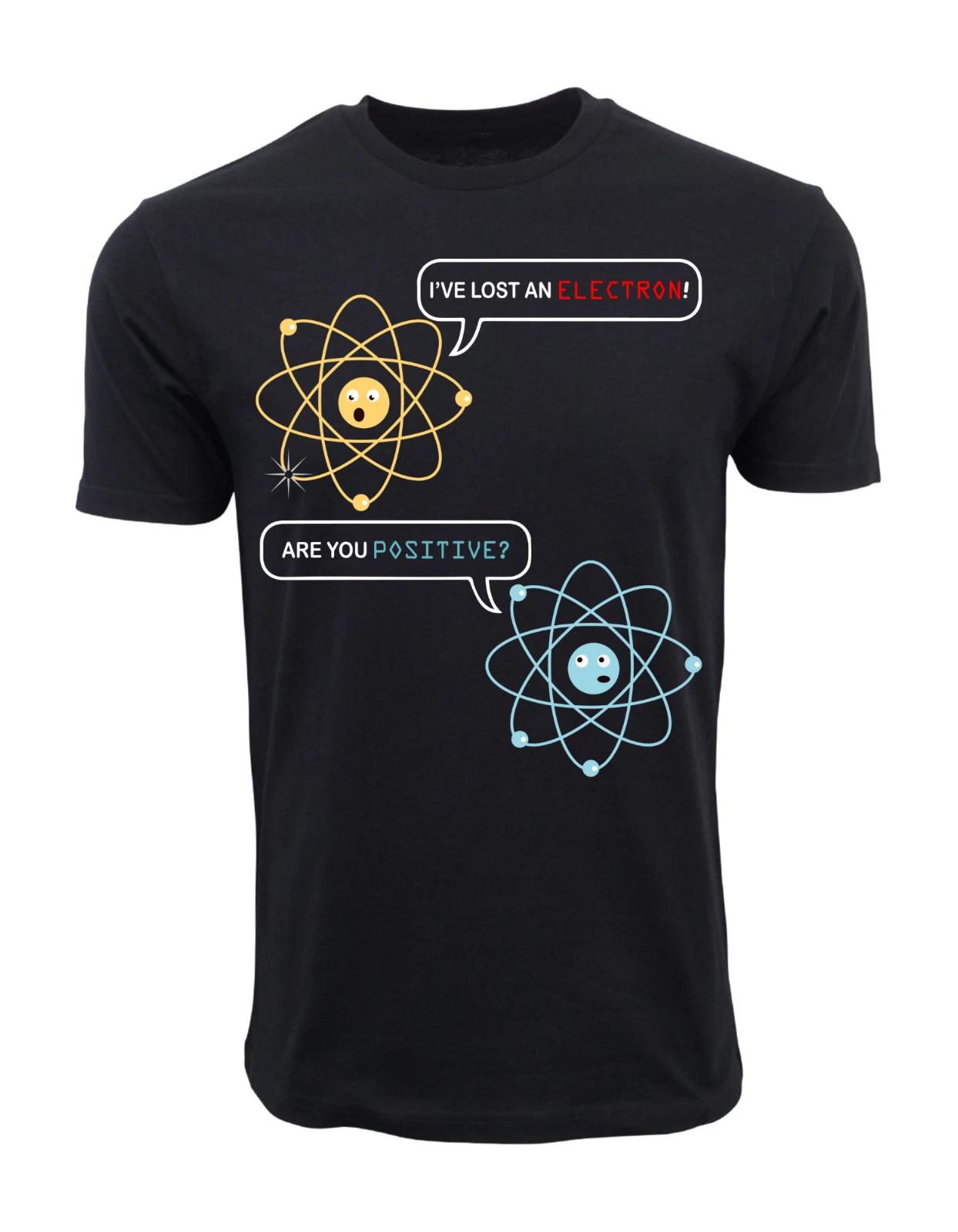 Unisex Adult Casual Graphic ELECTRON AND POSITIVE GRAPHIC T-Shirt S... L