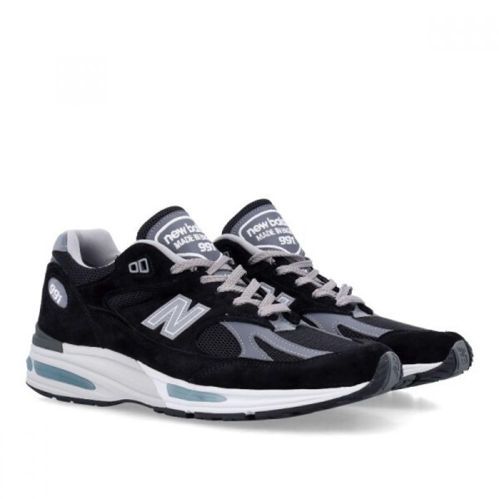 New Balance Black Grey Mesh Sneakers U991bk2 Black