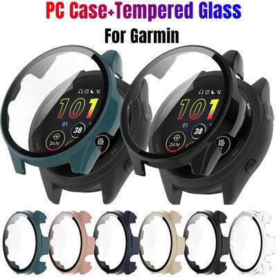 Θήκη PC+Tempered Glass Για Garmin Forerunner 265 265S 965 955 255 255S Forerunner 255 255S 955 965 Προστατευτικό Οθόνης Κάλυμμα Ρολογιού