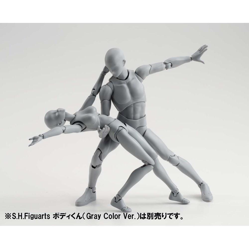 Tamashii Nations S.H. Figurearts Body-chan DX Set Gray Color Ver. Movable Figure 135mm ABS PVC