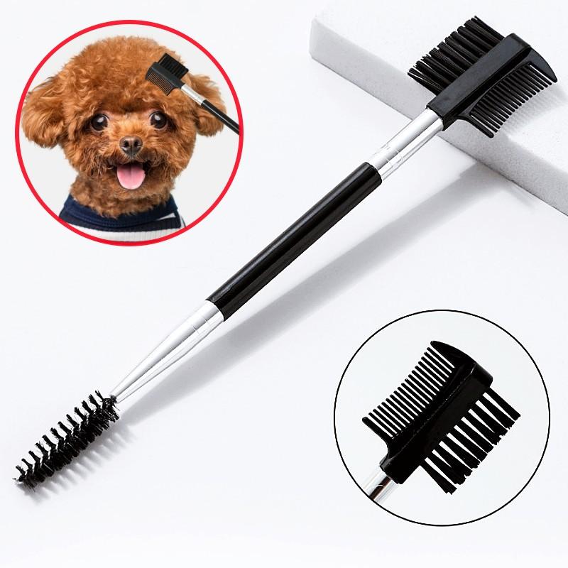 Dog Comb Mini Face Brush for Puppy Comb Dogs Eye Brush Mouth Hair Brush for Cat Tears Cleaning Dog Grooming Pet Hair Remover