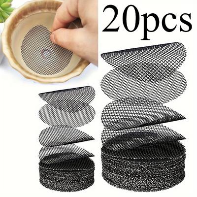 Runde Drainageloch-Netzmatte für Blumentöpfe, verhindert Bodenverlust und ist wasserdicht, Pflanzen-Drainage-Netzscheiben, Boden-Netzpads für Bonsai-Töpfe