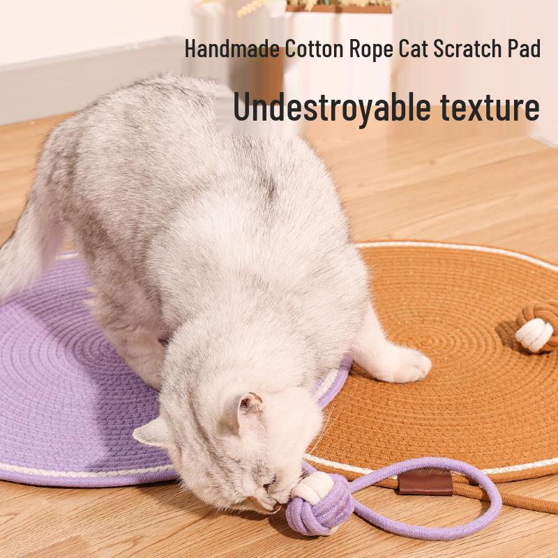 Durable Woven Cotton Rope Cat Scratcher Mat