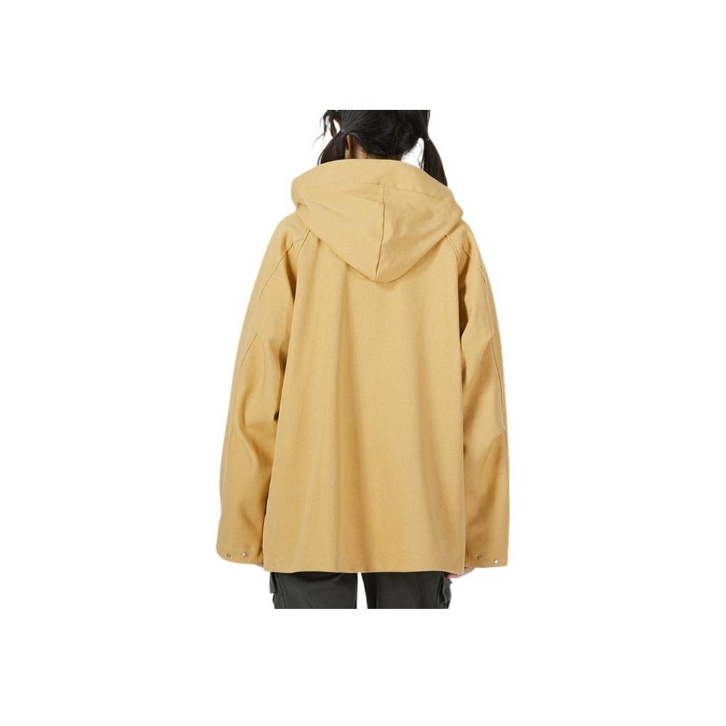 Adidas Solid Color Zip Hooded Jacket Women Outerwear Brown HM4987