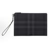 [Pre-Owned] Classic Check Print Zip Closure Cotton Clutch - Excellent #1BGZJ0V