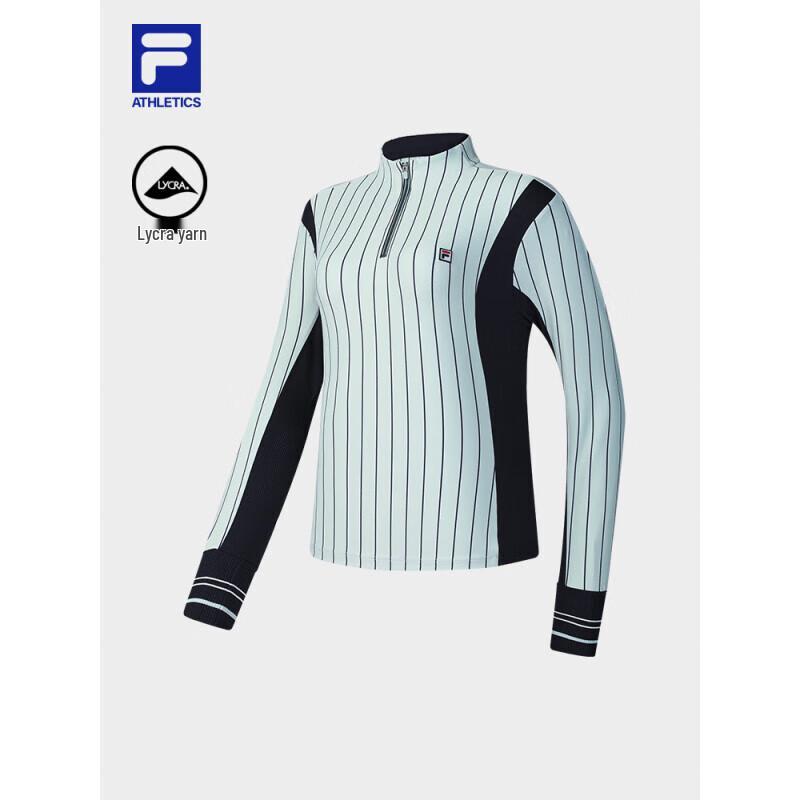 FILA Women s Slim Fit Ribbed Knit Long Sleeve Sports Top S