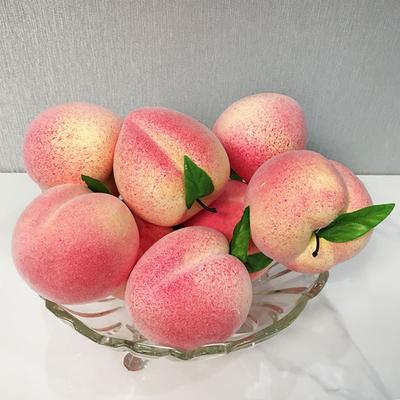 10pcs Mini Artificial Foam Peach Realistic Handicrafts Faux Fruit Ornament Lifelike Simulation Peach Model Fruit Prop Teaching