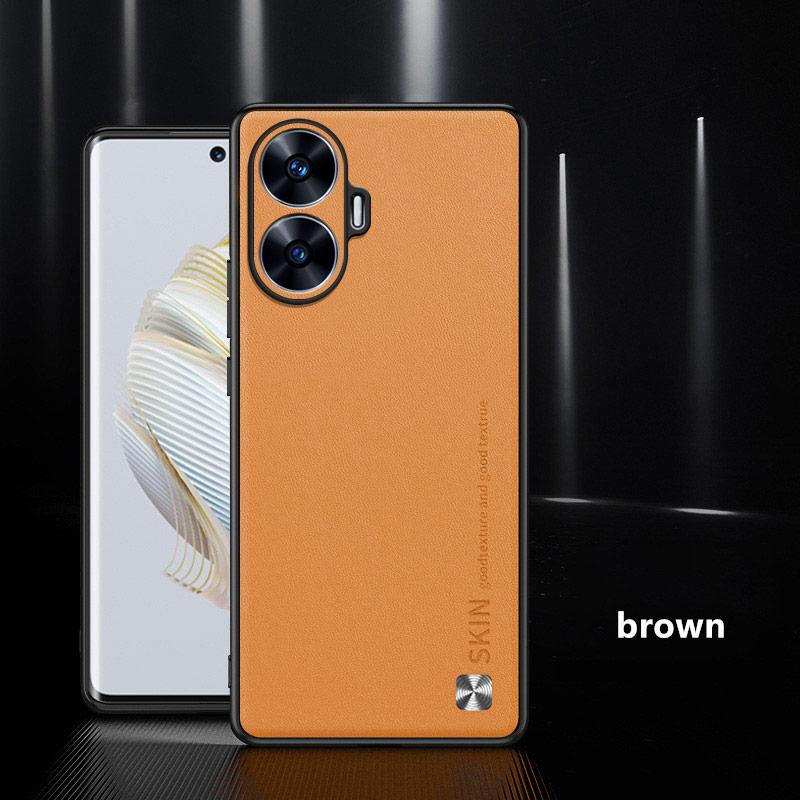 For Realme C53 C55 C61 C63 Luxury PU Leather Case For Realme C63 Soft Bumper Cover Matte Silicone Phone Case For Realme C55 Case