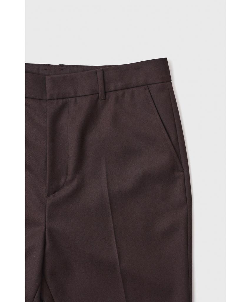YOUTH Flared Wool Trousers - Brown