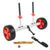 VEVOR Kayak Cart, 104 Kg Load Capacity, Canoe Cart Dolly with 25.4 Cm Solid PU Tires & Kickstand, Assembles & Disassembles Within Seconds