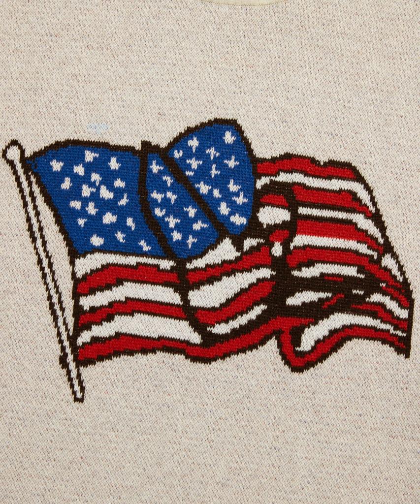 MARK GONZALES Mg Old Glory Knit Sweater - Ivory