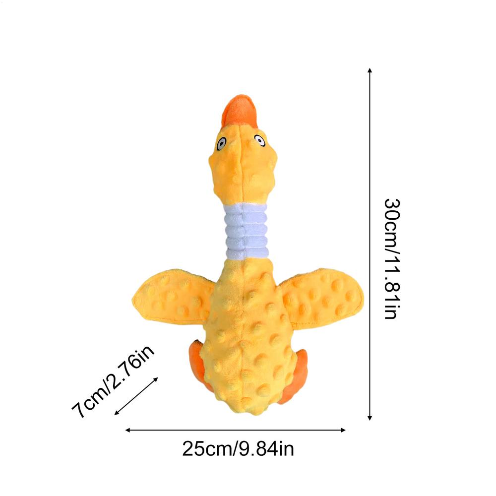 Dog Chewing Toy Squeaky Bite-Resistant Entertainment Bird-Shaped Plush Dog Chew Toy For Small Medium Large Breeds Backyard