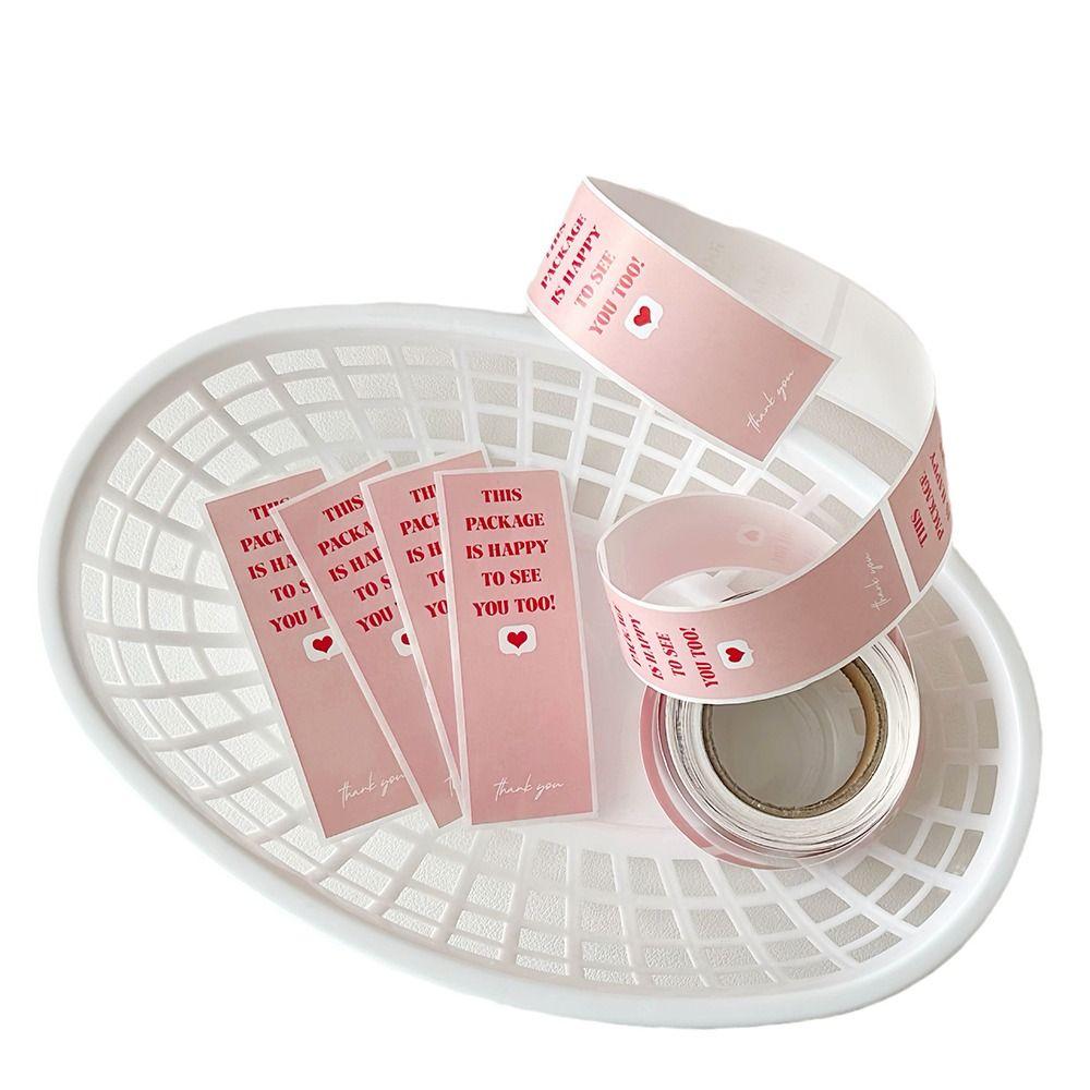 

100 шт./рулон Наклейки-декали «Спасибо» Прямоугольное украшение 2024 Запечатывающая этикетка Подарок для выпечки