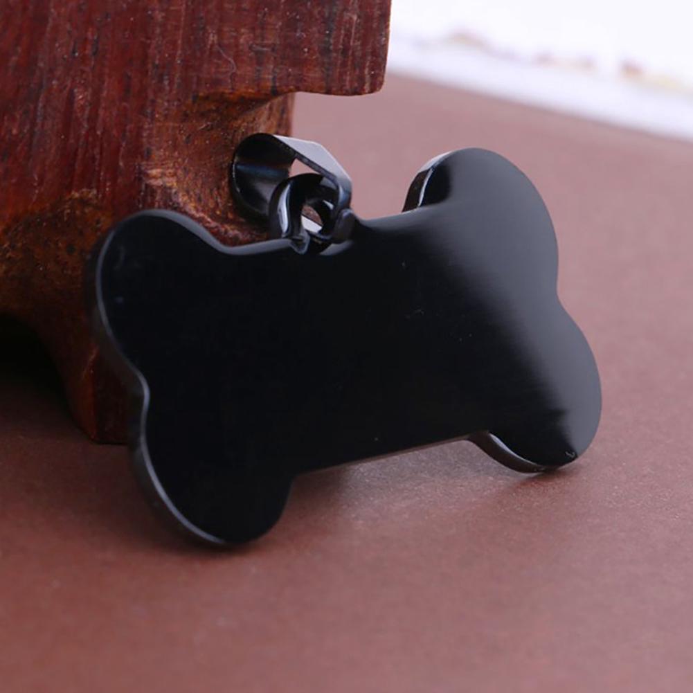 Cute Stainless Pet Name Dog Personalized ID Steel Blank Bone Tags