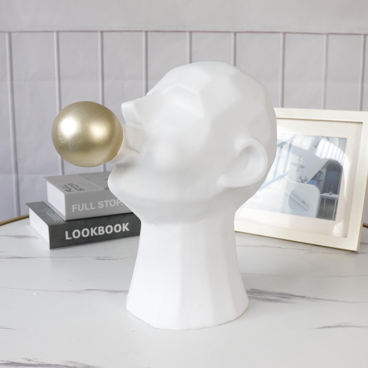 

Sleek Abstract Sculpture: Luxury Art Decor for Modern Living Spaces 27*17*29 белый