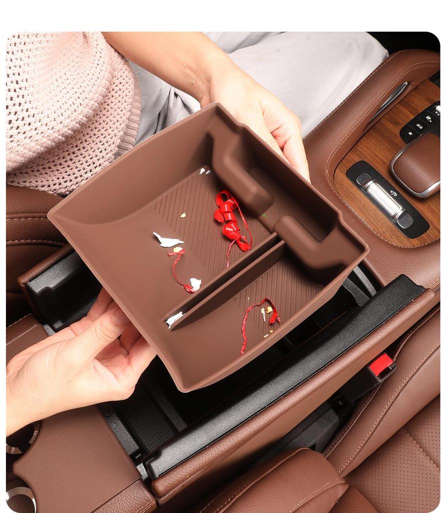 Silicone Storage Box for Mercedes GLE/GLS Center Console & Armrest