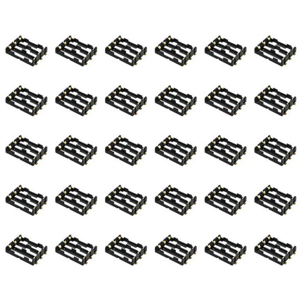 

Держатель батареи 18650 SMT, перезаряжаемый внешний аккумулятор 3,7 В с бронзовыми контактами (3 слота)