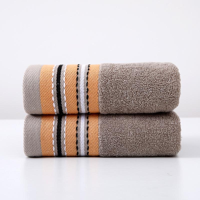 Embroidery Men's Face Towel - Soft & Thickened Cotton for Home Use, Customizable Gift