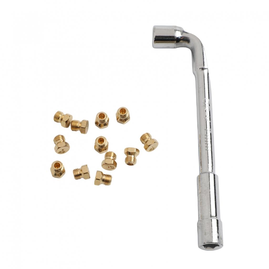 Natural Gas Conversion Gas Stove Nozzle Kit Brass Orifice Kit