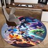 1 stuks Sonic the Hedgehog Rond Tapijt - Anime Design Stoelmat voor Kantoor, Huisdecoratie, Woonkamer