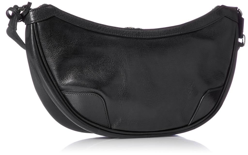 Aniary 01-03007 Antique Leather Shoulder Bag, Black