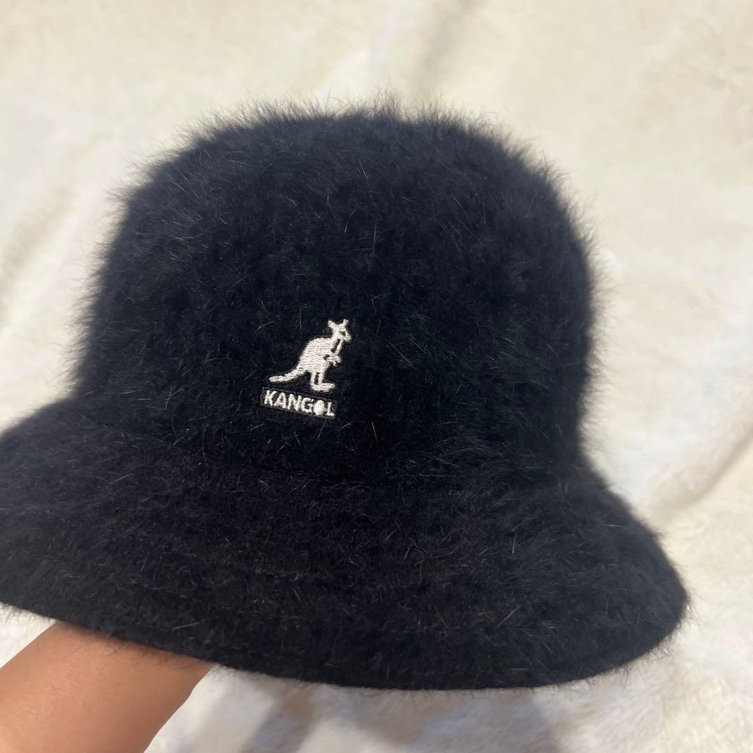 Used KANGOL bucket hat black