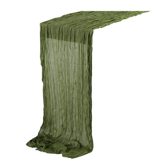 Tischläufer, rustikale Tischdecke, weich, waschbar, lichtecht, handgefärbte Tischdecke, Hochzeitsfeier-Dekoration