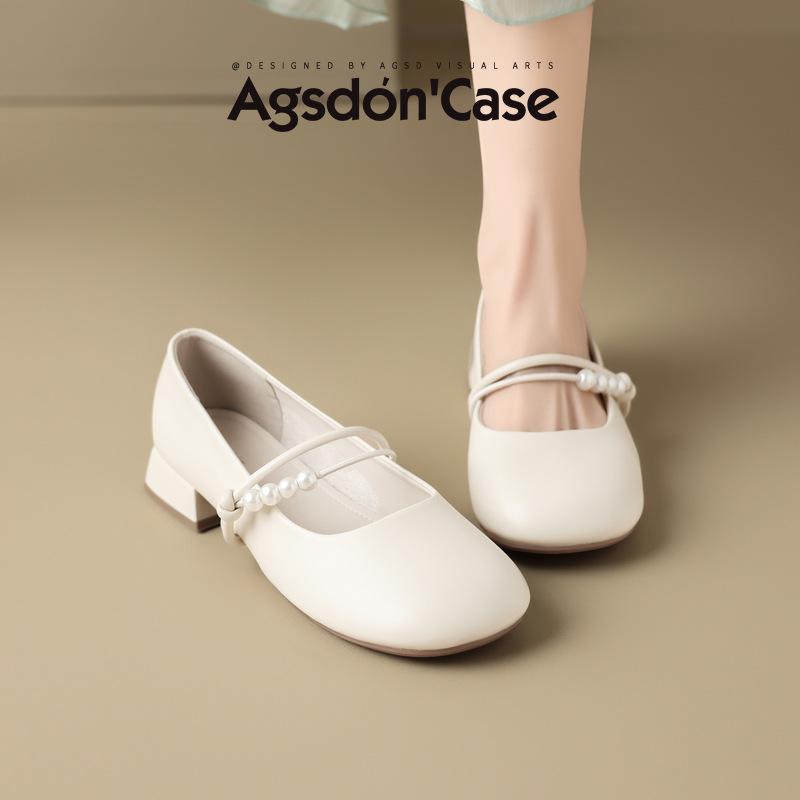 French Mary Jane new summer soft-soled light-mouth single shoes with skirt thick-heeled sandals