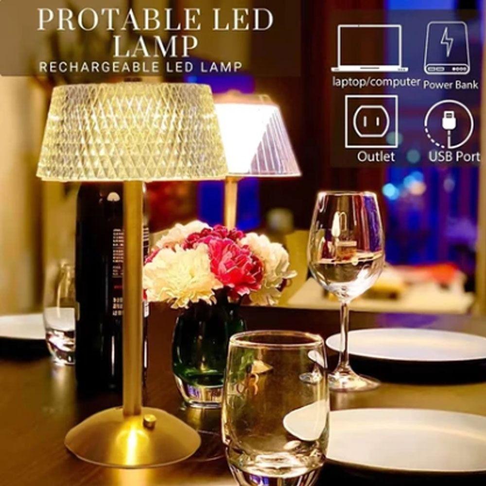 Dimmable Led Touch Table Lamp 3 Color Dimmable Desk Light Creative Gift Beside Lamp