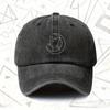 Pc Vintage Washed Hat with Moon Cat Design Unisex Solid Baseball Cap AllSeason Wear Ideal Gift for Weddings Parties and