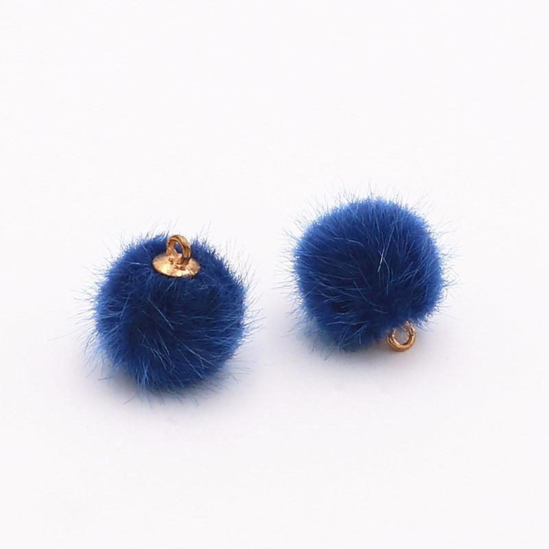 DIY Ornament Accessories 10pcs Key Ring Accessories Clothing Hair Accessories Earrings Eardrops Accessories Pendant Materials Mink Fur Ball