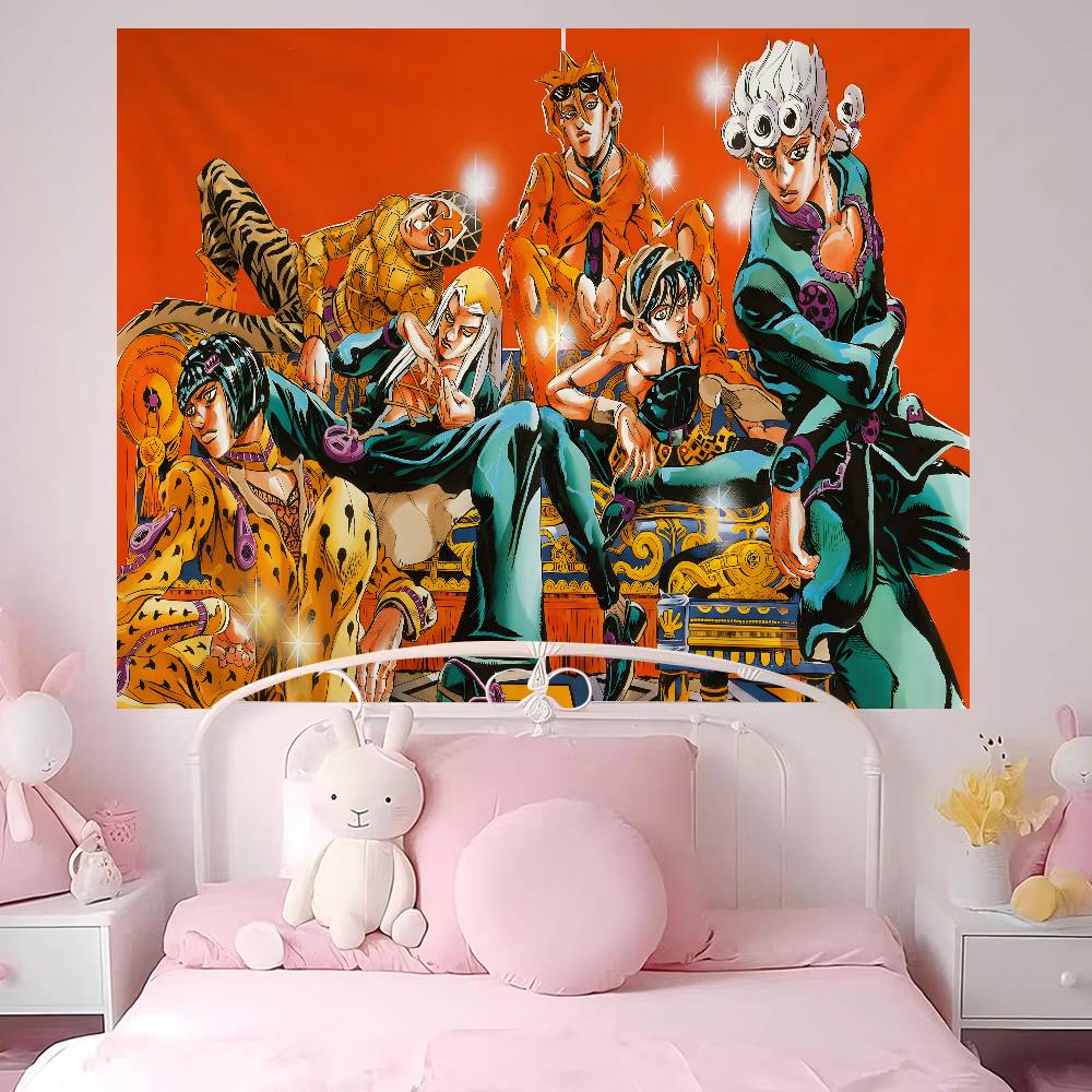 Classic Anime JJojo BBizarre AAdventure DIY Wall Tapestry for Living Room Home Dorm Decor Wall Art Decor