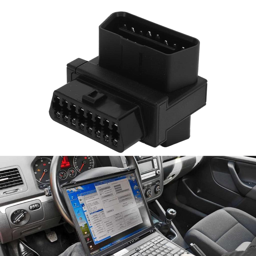 OBD2 Splitter Adapter 16 Pin Male to 2 Female OBDII Splitter for Connector Plug & Play Diagnostic Extender